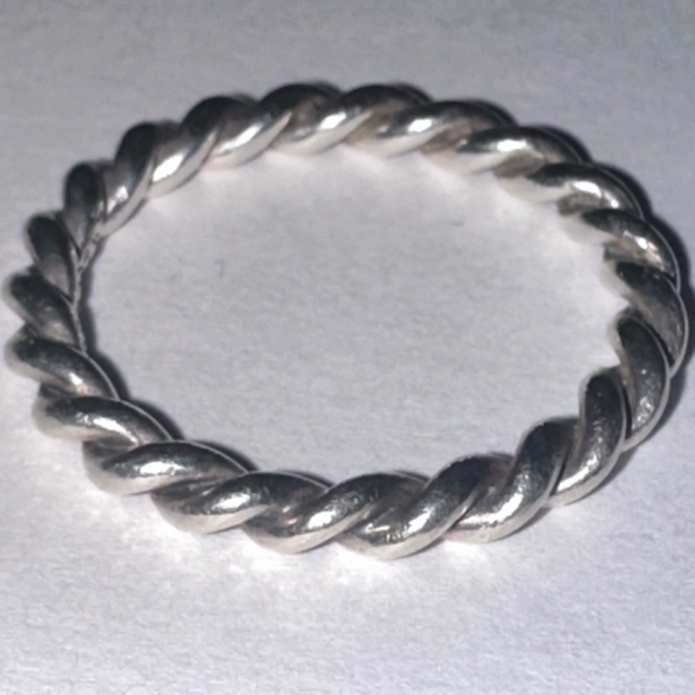 Pandora Sterling Silver Twist Band Ring
